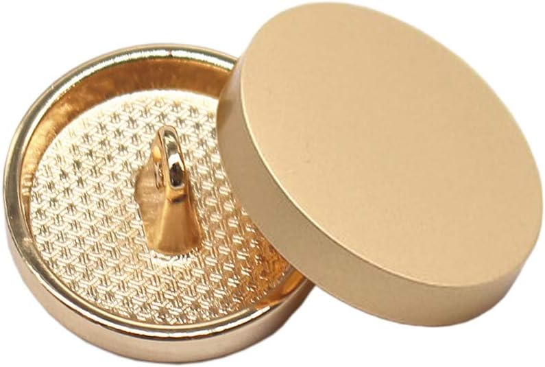 YaHoGa YaHoGa 14pcs Gold Blazer Buttons for Suits Blazers Sport Coats 20mm 15mm Plane Metal Shank Blazer Buttons Set for Sewing Coats Suits Blazers MB20120 - Image 1