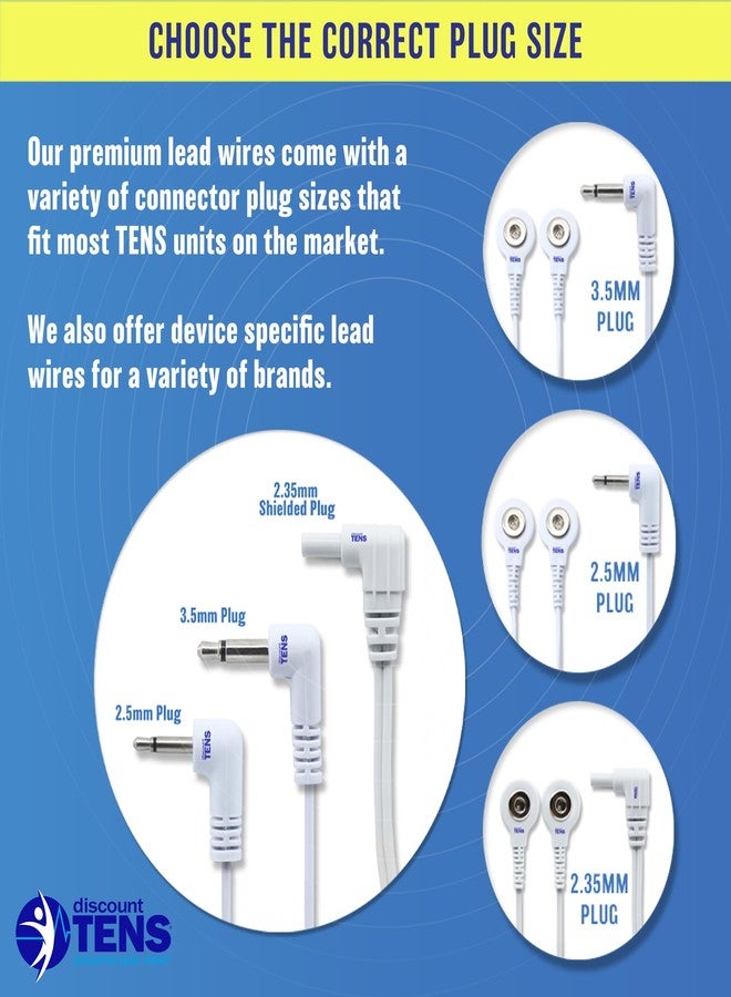 Discount TENS - Replacement Lead Wires, 2 Snap Connectors, Pack of 2 - Image 4