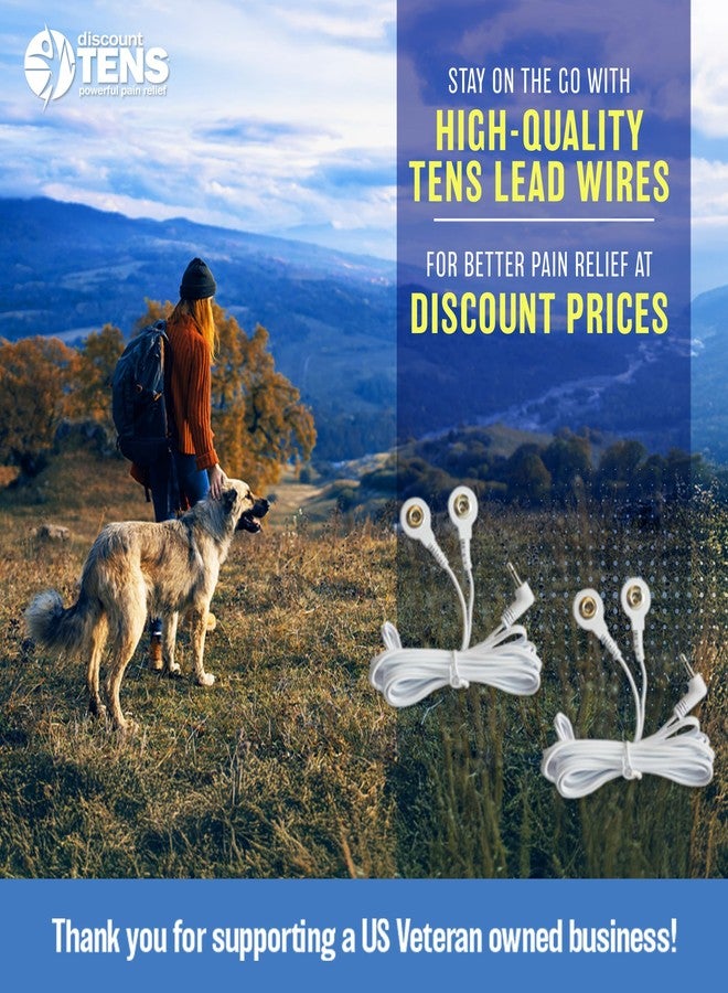 Discount TENS - Replacement Lead Wires, 2 Snap Connectors, Pack of 2 - Image 2