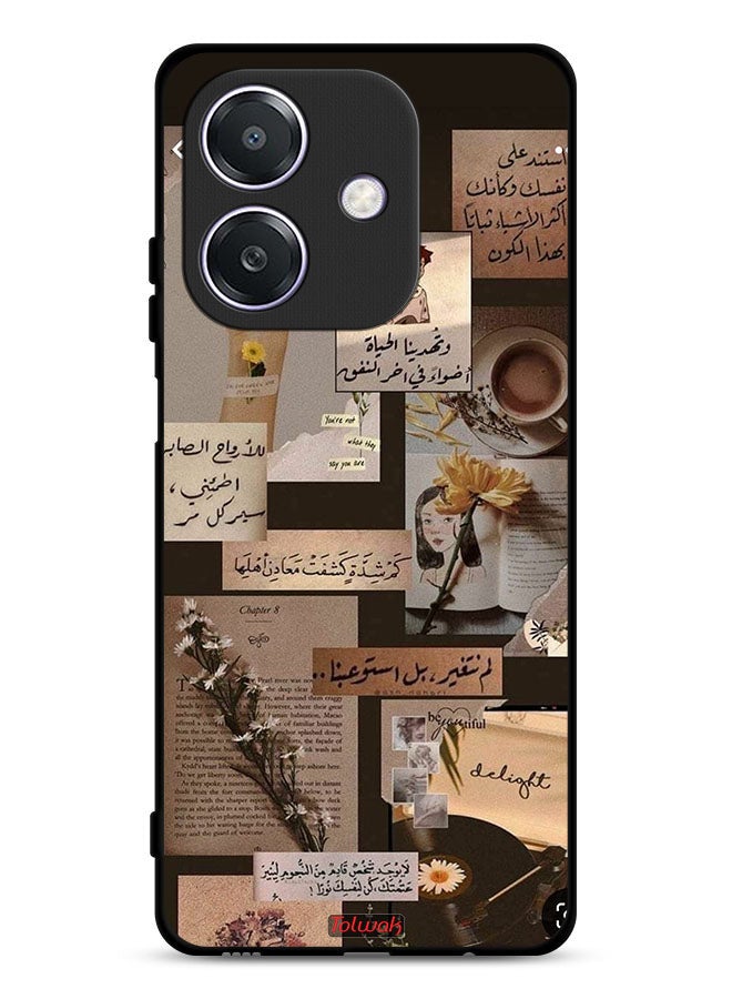 Tolwak Oppo A3x 5G Protective Case Cover Arabic Quotes Vintage - Image 1