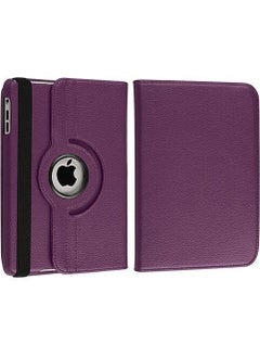 Techmaster Apple iPad Air Case Rotatable 360 ​​Degree Adjustable Case - Purple 