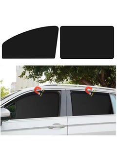 Arabest Car Side Window Sun Shades, Window Sunshades Privacy Curtains, 100% Block Light for Breastfeeding, Taking a nap, Changing Clothes, Camping (Front&Back 4pcs)  - Image 1