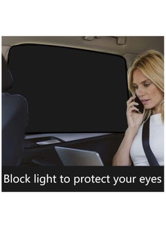 Arabest Car Side Window Sun Shades, Window Sunshades Privacy Curtains, 100% Block Light for Breastfeeding, Taking a nap, Changing Clothes, Camping (Front&Back 4pcs)  - Image 4
