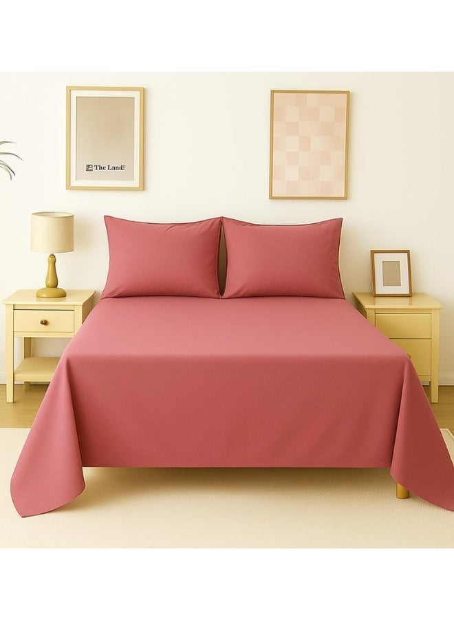 سنوز باندل عيد الام اشترى قطعه واحصل على الاخرى مجانا، طقم ملاية سرير عاديه, مايكروفايبر مقاس فردي، طقم 4 قطع، 180*235 سم، كشمير - Image 2