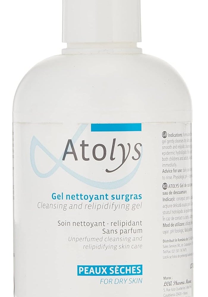 Lysaskin Atolys Long Lasting Soothing Skin Care Gel for Dry Skin, 200 ml - Image 1