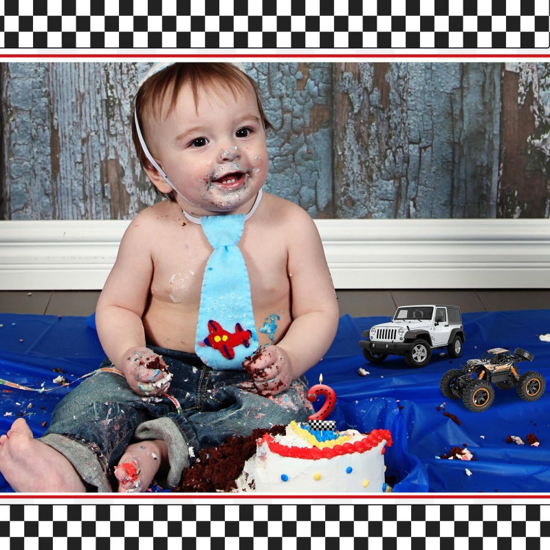 AXBMM Racing Car Theme Birthday Candle with Checkered Flag Design - Durable Cake Topper for Race Car Party Decorations,Birthday Supplies - Number 2 Candle for Racing Themed Celebrations - Image 5