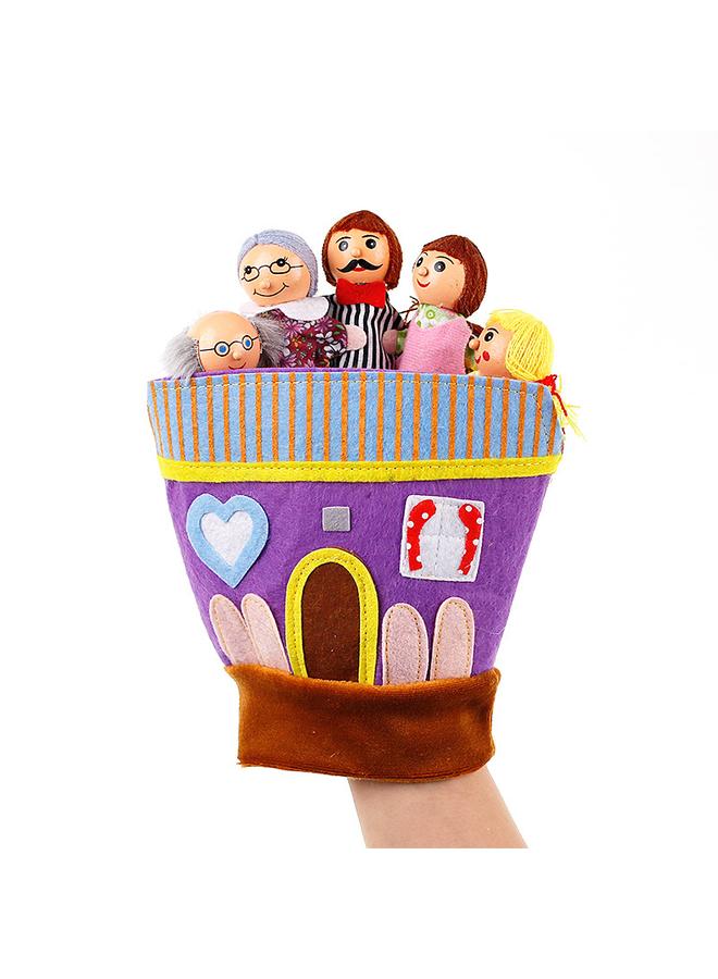 Cross-border Plush Doll Five-finger Gloves Toy Forest Animal Fairy Tale Prince Princess Wooden Hand Doll Shake Voice  - Image 4