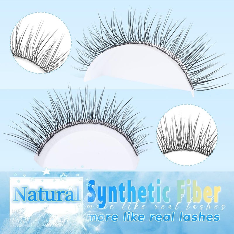 Newcally Natural Lash Clusters DIY Lash Extension Wispy Eyelash Clusters C-curly Cluster Eyelash Extension 10-14MM Individual Lashes Eyelash Extension Faux Mink Lash Clusters by Newcally - Image 5