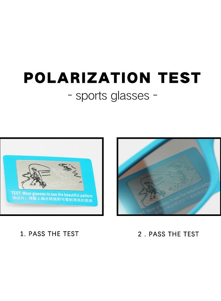 Polarized Sports Sunglasses for Men: UV400 Protection Glasses Womens Wrap Around Goggles for Driving Fishing - Image 4