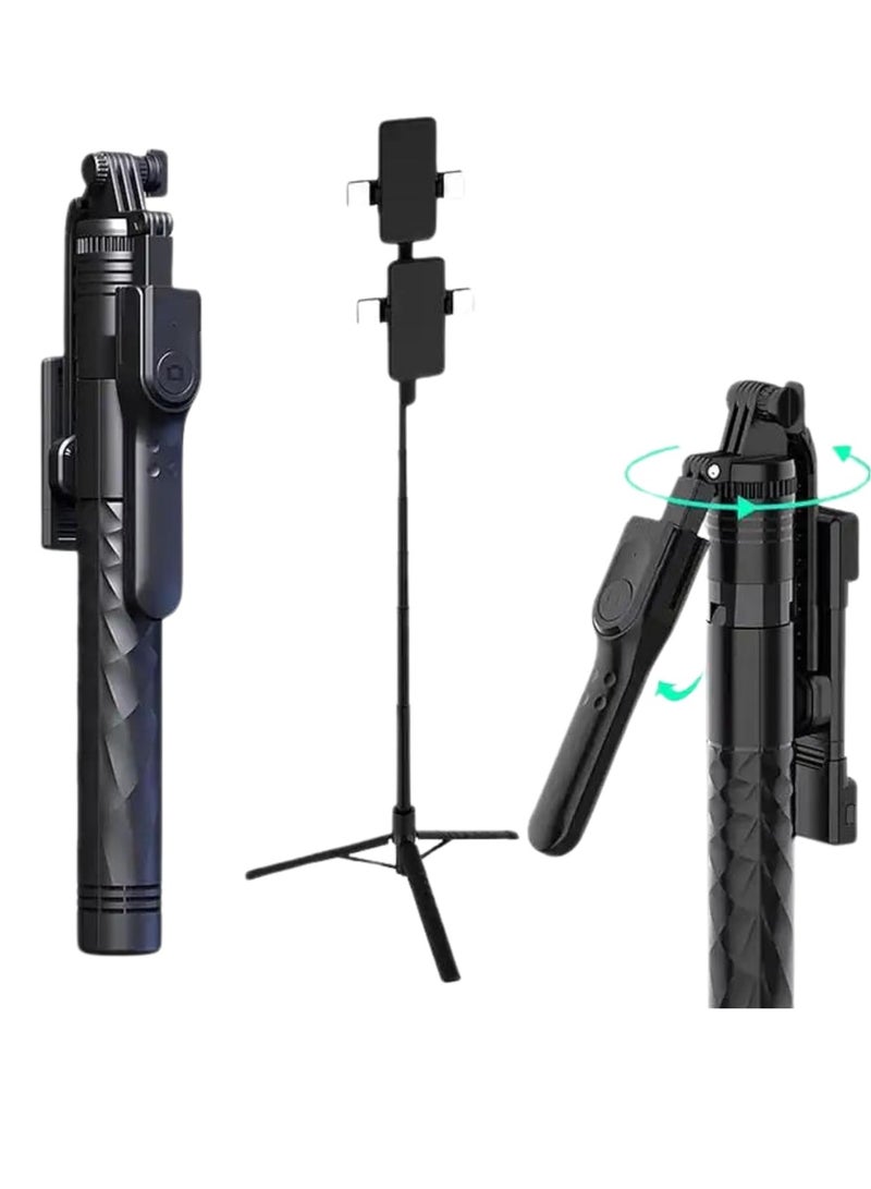 Raxoom K28 Wireless Selfie Stick for Live Broadcasting with Bonus Phone Holder - Extendable Monopod for Effortless Selfies, Vlogging, and Streaming - Universal Compatibility and Enhanced Features - Image 2