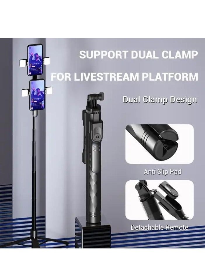 Raxoom K28 Wireless Selfie Stick for Live Broadcasting with Bonus Phone Holder - Extendable Monopod for Effortless Selfies, Vlogging, and Streaming - Universal Compatibility and Enhanced Features - Image 4