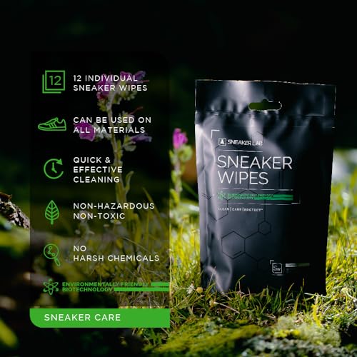 Sneaker Lab Premium Sneaker Wipes Pouch - Pack of 12 | Keeps shoe clean upto 3 Days with 1 Wipe | On-the-Go Cleaning Solution | Cleans at Microscopic Level | Safe for Knit, Suede, Nubuck, Canvas |Travel-Friendly - Image 3