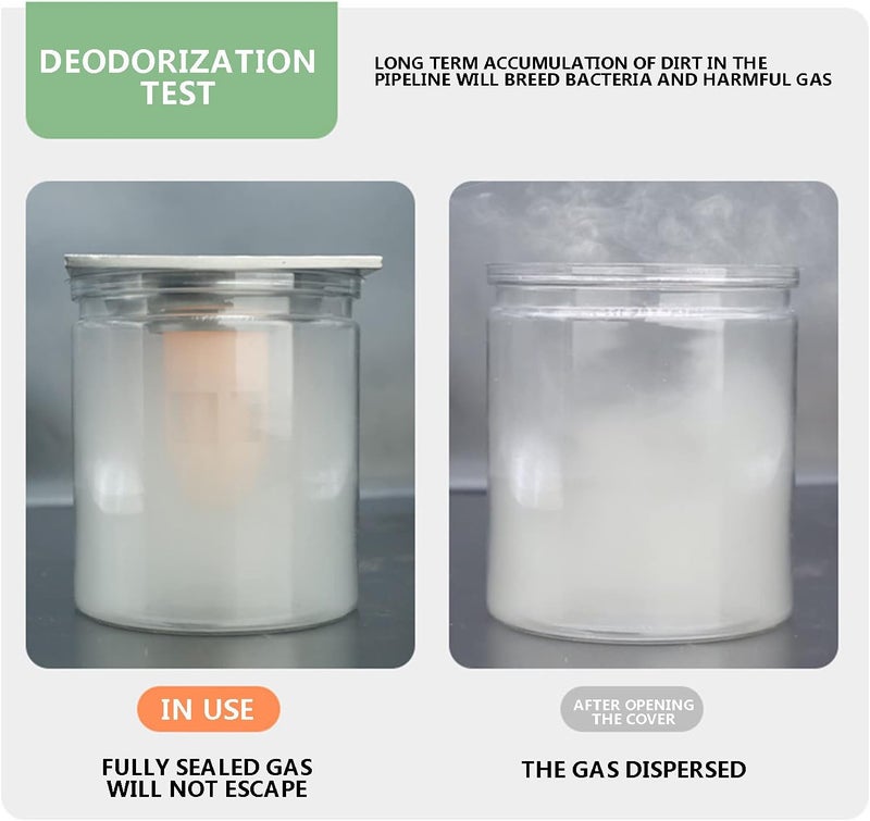 klarako Drain Backflow Preventer, Drain Hair Catcher Silicone Sink Strainer, Floor Drain Anticlog, Toilet Floor Drain Toilet Deodorant Suitable for Kitchen and Bathroom (Green) - Image 5