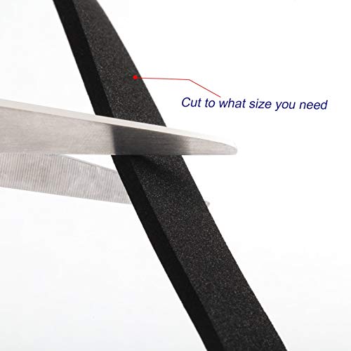 G-CHARGE Single Side High Density Self Adhesive Foam Seal Tape, Weather Stripping Doors and Window Insulation Soundproofing,Material Foam, Black Color, Pack of 1, (6mm x 3mm x 10 Meter) - Image 5