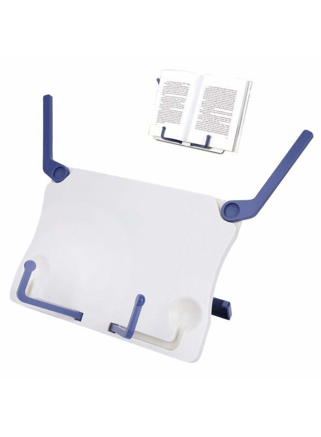 Focket Sheet Music Book Stand,Plastic Foldable Adjustable Multiple Angles Tablets Smartphones Holder Tray Lightweight Portable Bookstand for Children Teenager Students Adults - Image 3