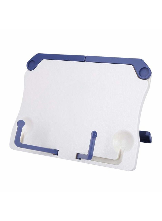 Focket Sheet Music Book Stand,Plastic Foldable Adjustable Multiple Angles Tablets Smartphones Holder Tray Lightweight Portable Bookstand for Children Teenager Students Adults - Image 1