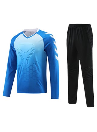 Blue and black