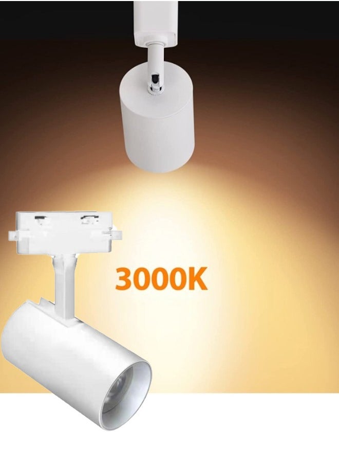 Generic - 7W Dimmable LED Track Lighting Heads H Type Track Light Replacement Fixtures 3000K GU10 Base Adapter Ceiling Spot Light Fixture Direction Adjustable - Image 1