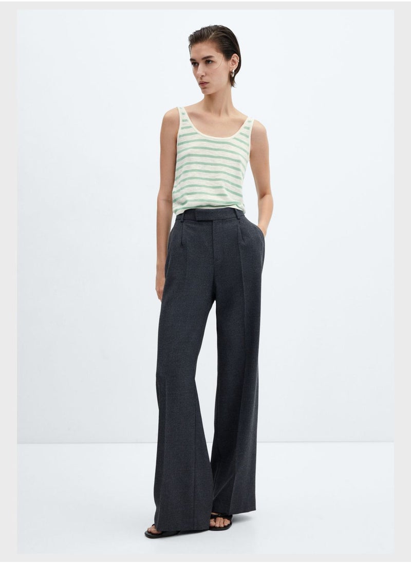 MANGO - Strip Strappy Top - Image 1