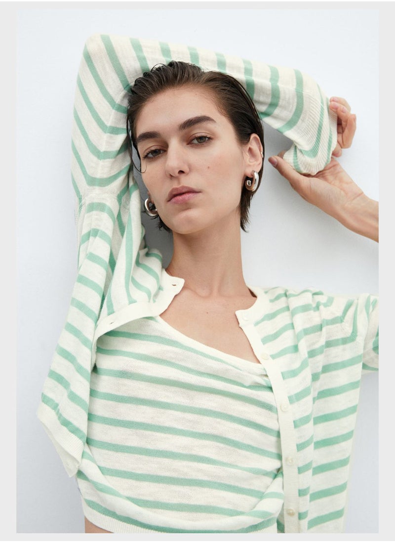 MANGO - Strip Strappy Top - Image 1