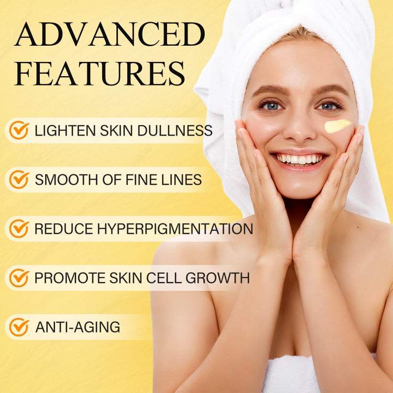 SHVYOG Turmeric Vitamin C Face Cream 1.76 Oz+Vitamin C Turmeric Face Oil 1 Fl Oz - Image 4