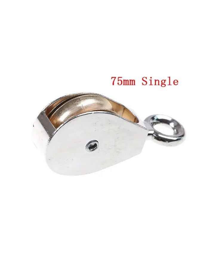 A5 Model Zinc Alloy Pulley 36 52 75mm Metal Sheave Single Double Wheel For DIY - Image 1