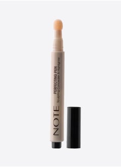 Note Perfecting Pen Concealer & Highlighter - 01 Light Rose | Sculpt & Correct with Saccharide Isomerate & Vitamin E for All Skin Types