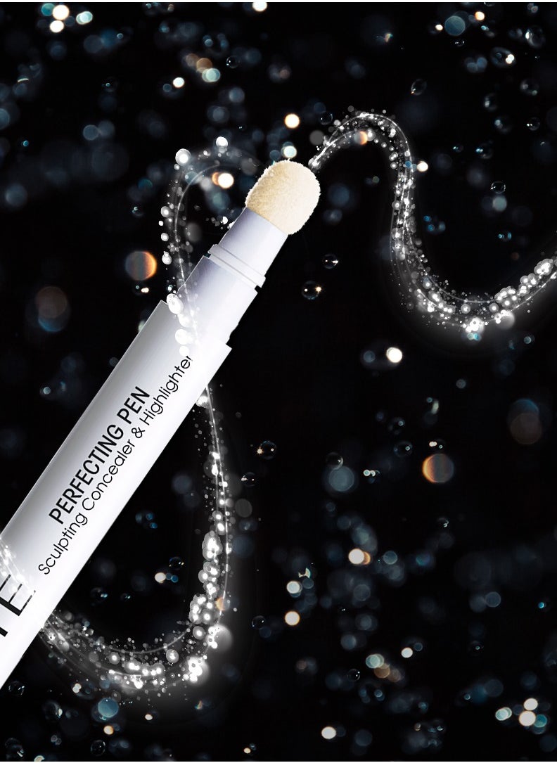 NOTE Cosmetics - Note Perfecting Pen Concealer & Highlighter - 01 Light Rose | Sculpt & Correct with Saccharide Isomerate & Vitamin E for All Skin Types - Image 1