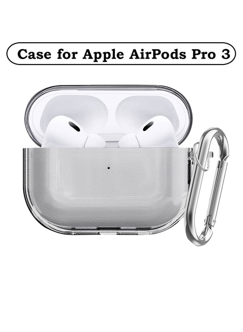 for  AirPods Pro 3 CaseTPU Clear Earphones Protective with Keychain - Image 1