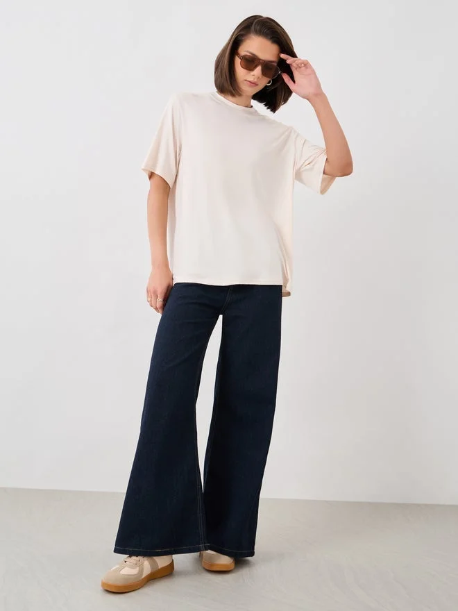 Take Two Slogan Print Short Sleeve Oversized T-Shirt