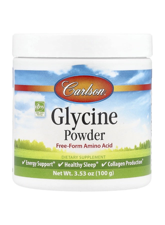 Carlson Carlson, Glycine Powder, Free Form Amino Acid, 3.53 oz (100 g)  - Image 1