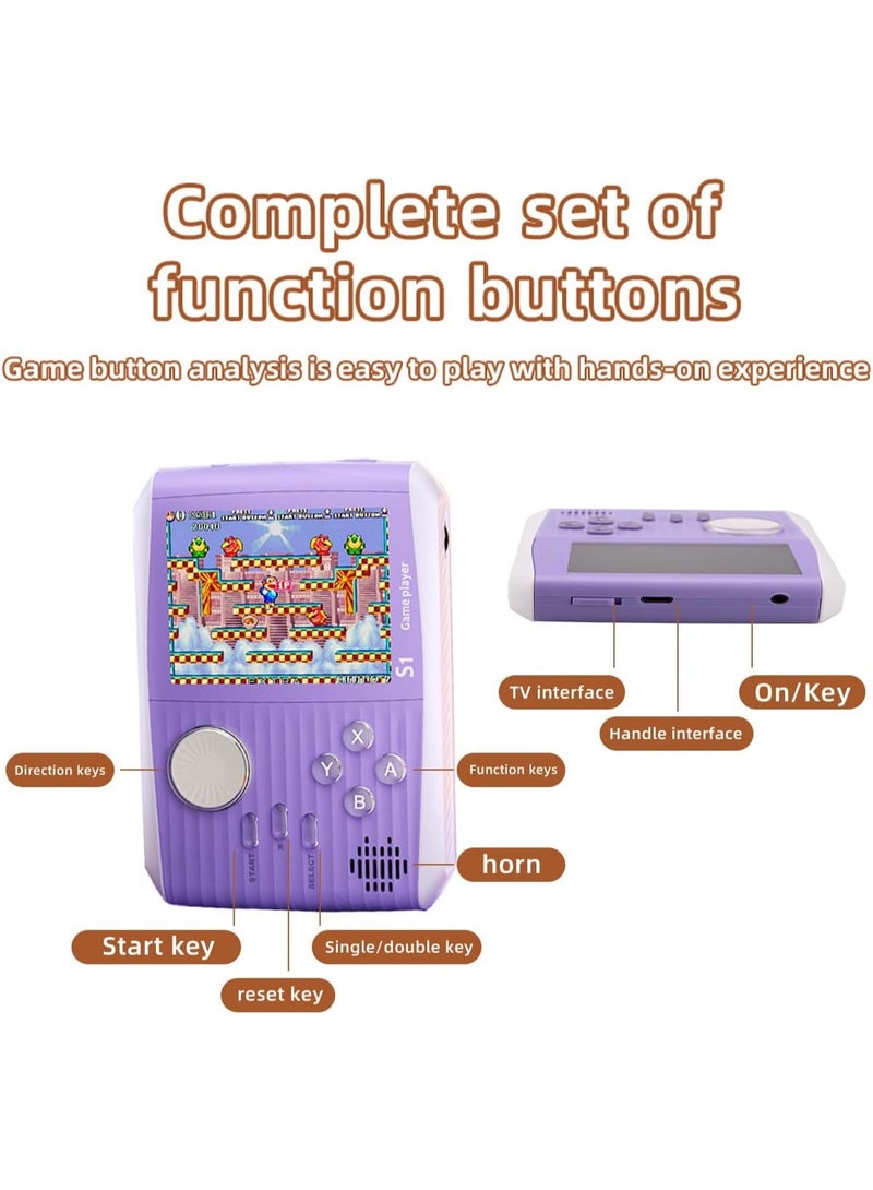 Portable Retro Mini Video Game Console Built-in 666 Classic FC Games 3.0 in Color Screen Best Birthday Gift for Kids & Adults - Image 4