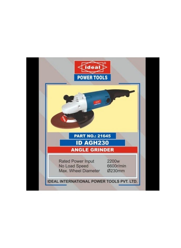 Generic - IDEAL Angle Grinder 9″ 2200W (IDAGH230) - Image 1