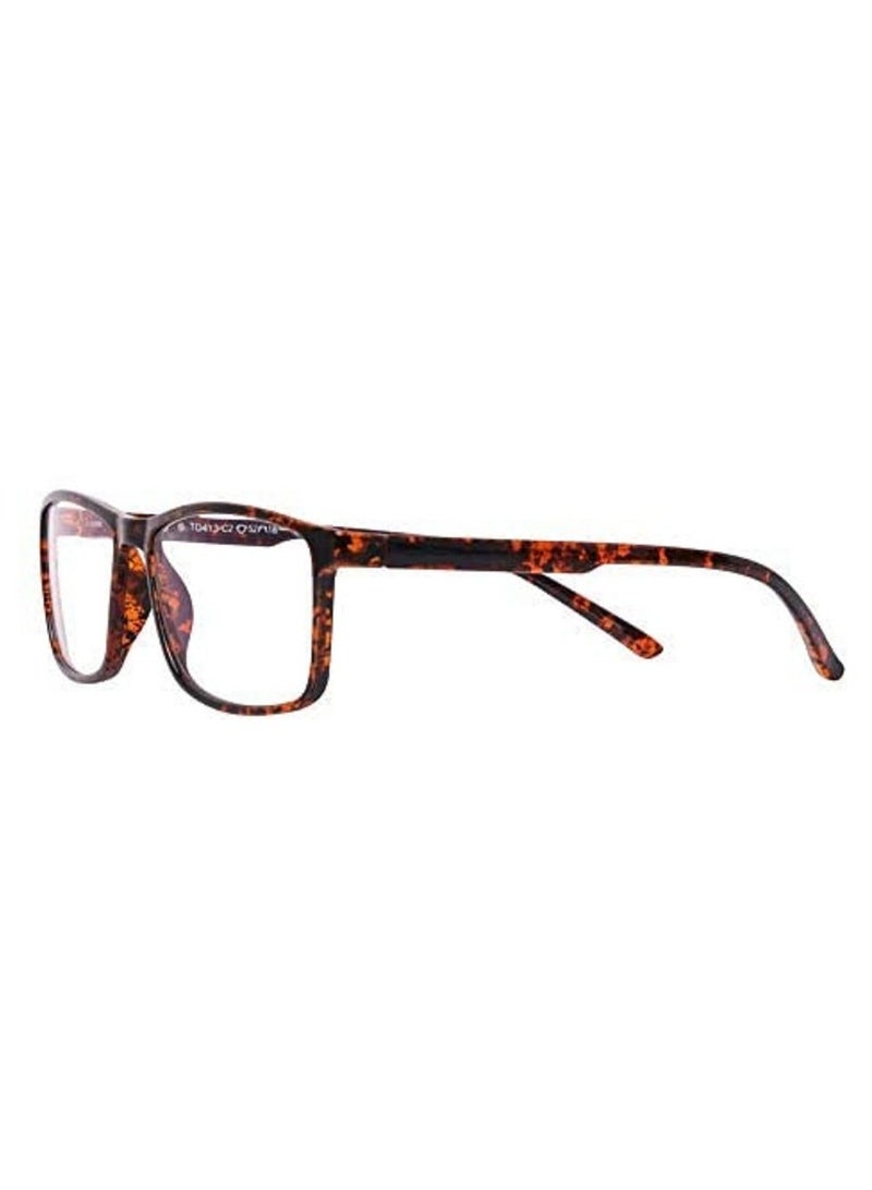 TOM OLIVER Blue Light Blocking Lightweight Computer Screen Glasses, Computer Reading/Gaming/TV/Phone for Women Men Teens Anti Eyestrain & UV Glare (Rectangle,Brown DA) - Image 4