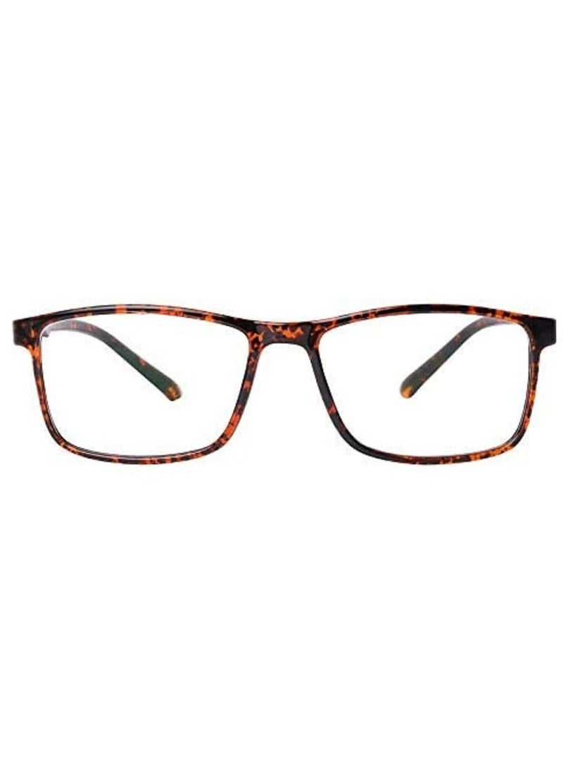 TOM OLIVER Blue Light Blocking Lightweight Computer Screen Glasses, Computer Reading/Gaming/TV/Phone for Women Men Teens Anti Eyestrain & UV Glare (Rectangle,Brown DA) - Image 1