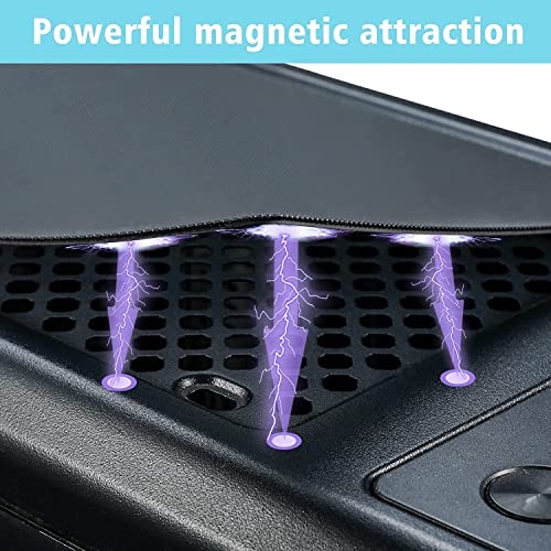 YSSHUI [4 Pack] 280x140mm PC Case Dust Mesh Filter, Magnetic Frame Computer Fan Dust Mesh PC Cooler Filter Dustproof PVC Cover Grills - Black - Image 5
