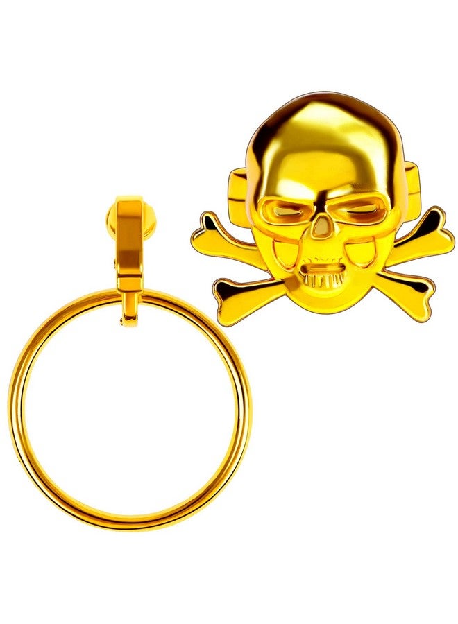 Eshylala Pirate Hat with Dreadlocks Braids and Costume Accessories Set, Halloween Masquerade Accessory Set of 5 - Image 3