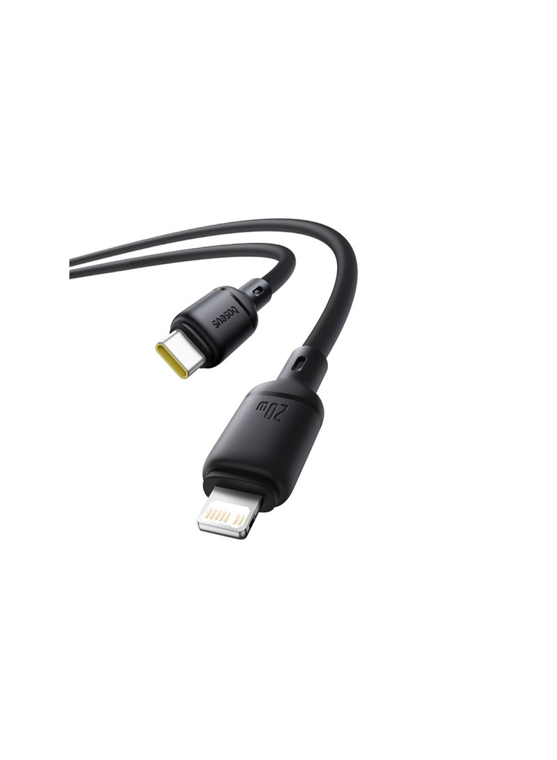 بيسوس Cabo Baseus Silky Series Usb C Lightning Pd 20w 2m Preto black - Image 2