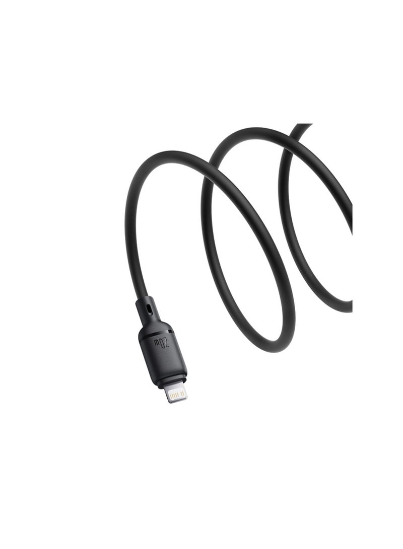 بيسوس Cabo Baseus Silky Series Usb C Lightning Pd 20w 2m Preto black - Image 3