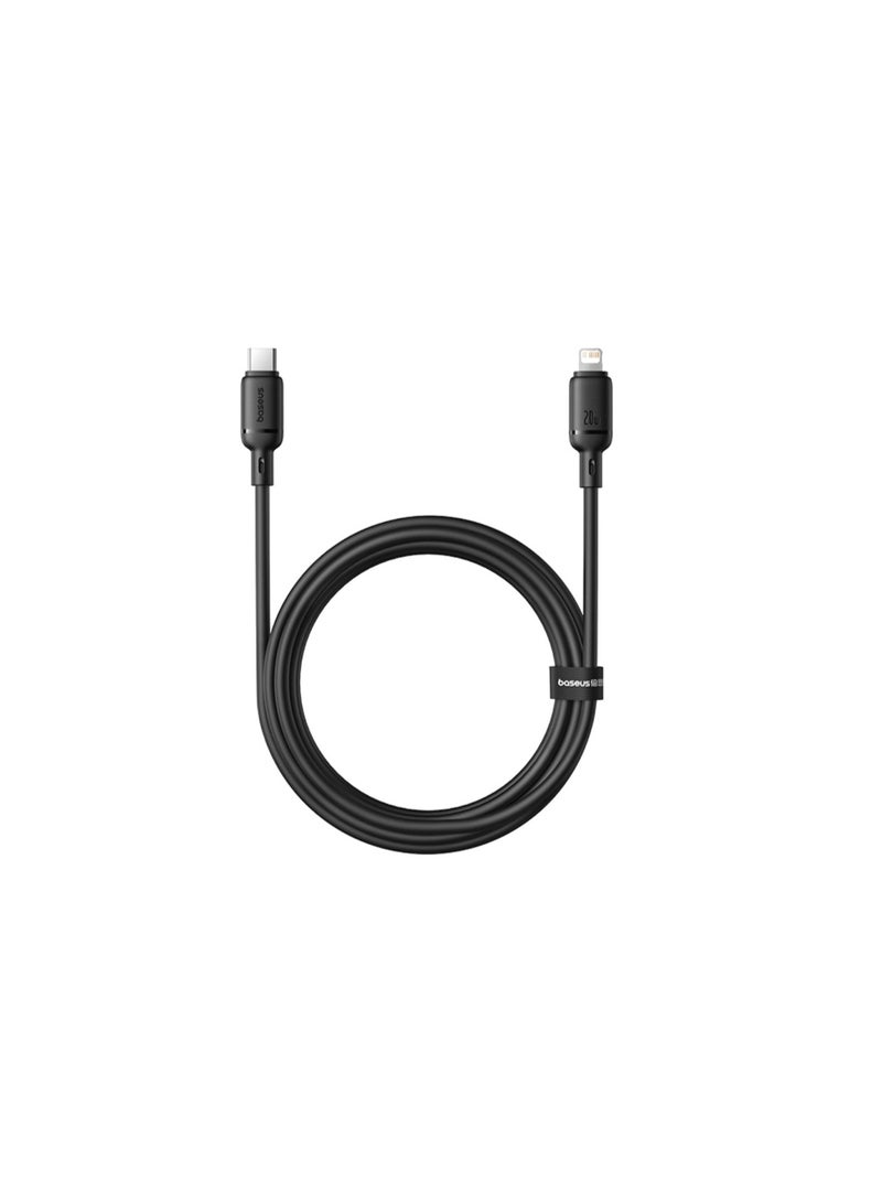 بيسوس Cabo Baseus Silky Series Usb C Lightning Pd 20w 2m Preto black - Image 1