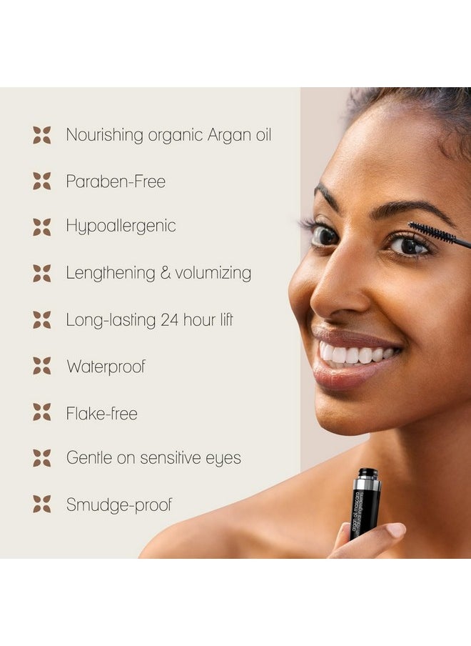 Poppy Austin Mascara - Organic Mascara, Natural Mascara, Vegan Mascara, Paraben-Free, Cruelty-Free Mascara - Hypoallergenic Mascara Lengthening & Volumizing With Argan Oil - 0.31 Fl Oz (Black)  - Image 3