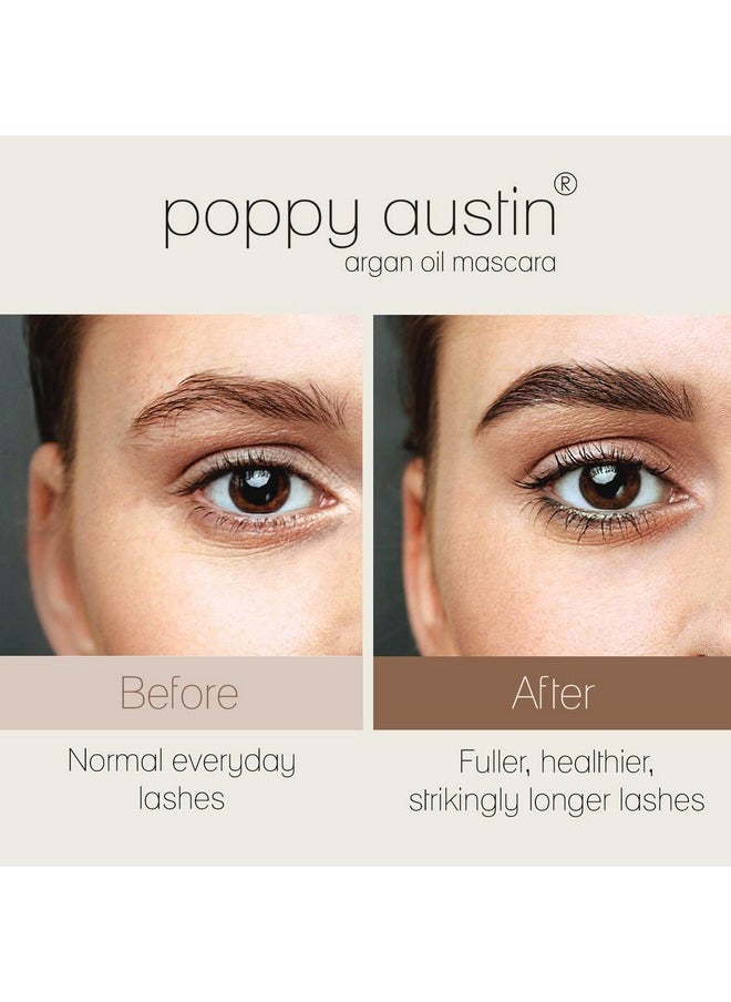 Poppy Austin Mascara - Organic Mascara, Natural Mascara, Vegan Mascara, Paraben-Free, Cruelty-Free Mascara - Hypoallergenic Mascara Lengthening & Volumizing With Argan Oil - 0.31 Fl Oz (Black)  - Image 4