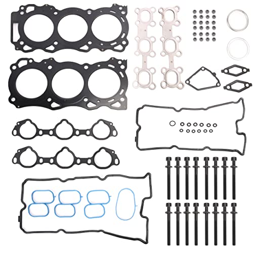 JAVOUKA Head Gasket Set with Bolts 40L fits for Nissan FrontierPathfinderXterraNv 150025003500 fits for Suzuki Equator 40L DOHC VQ40DE 20052020 OEHS26370PT ES7290070pcs - Image 1