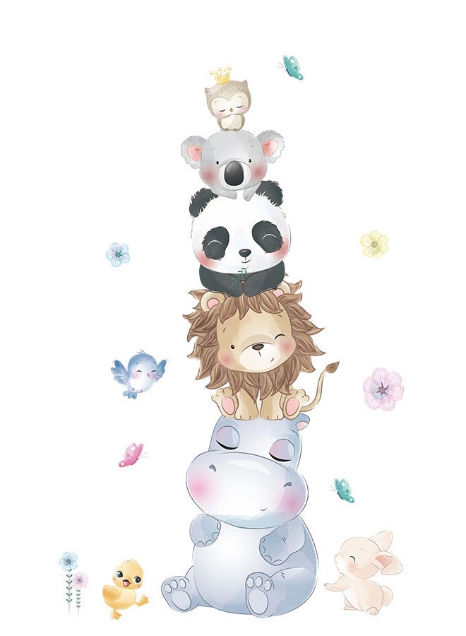 ملصقات حائط لتزيين جدران المنزل لغرف نوم الأطفال على شكل حيوانات كرتونية - Image 5