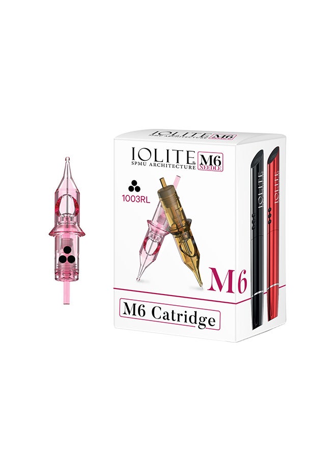 IOLITE 10- Pieces Tattoo Cartridge Needles, Pen SPMU Machine M6 Disposable Universal - 1003RL - Image 1