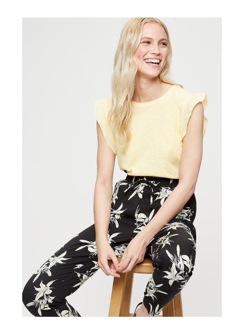 DOROTHY PERKINS - Mono Tropical Tapered Joggers - Image 1