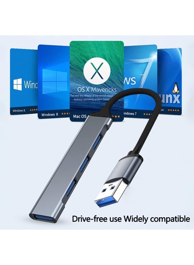 Unnderwiss 4-Port USB Hub, 1x USB 3.0 & 3x USB 2.0 Splitter for PC, Mac, Xbox, Android - Image 3