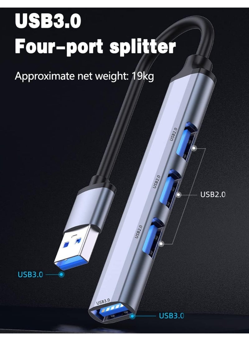 Unnderwiss 4-Port USB Hub, 1x USB 3.0 & 3x USB 2.0 Splitter for PC, Mac, Xbox, Android - Image 2