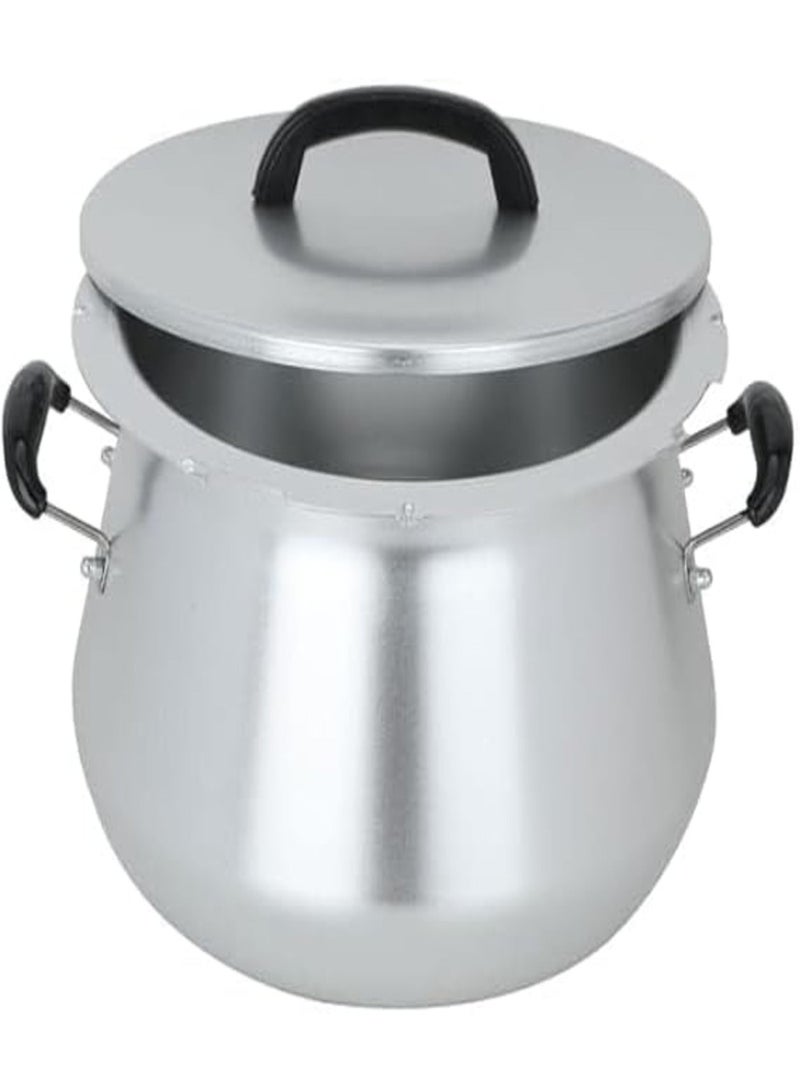 D L C Cooking Pot for Hareesa – Electric Traditional Food Cooker for Aseed, Jareesh & Harees – 500W Non-Stick Pot with Stainless Steel Mixer and Transparent Lid - Image 4