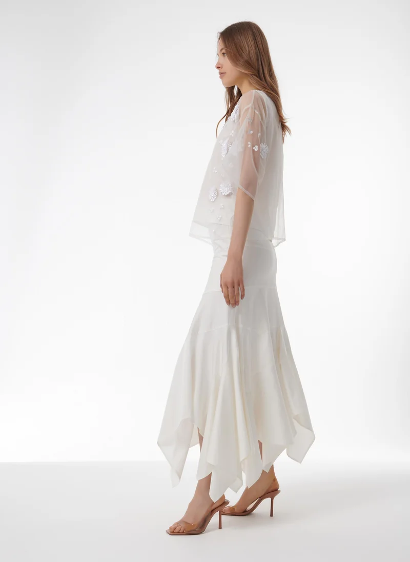 leem Layered Fitted Skirt